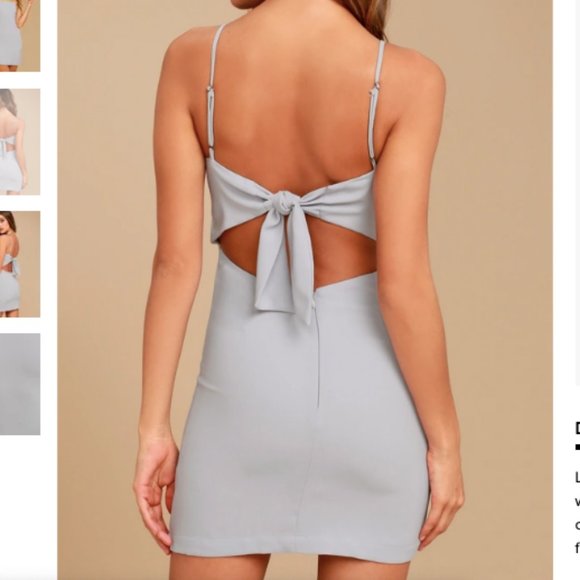 Lulus Toast to Life Grey Mini Dress XS - Picture 3 of 4